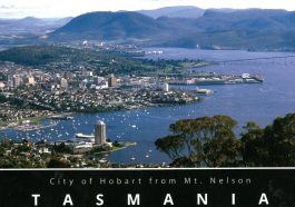 City of Hobart from Mt Nelson Tasmania Postcard