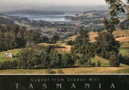Cygnet from Cradoc Hill Tasmania Postcard