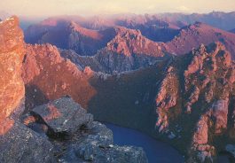 Arthur Ranges, South West Tasmania blank greeting card