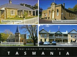 Four Corners of Historic Ross Tasmania Postcard