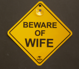 Beware of Wife Swinger Sign