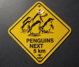 Penguins next 5km Swinger Sign