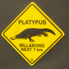 Platypus Roadsign