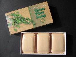 3 Pack Huon Pine Soap with generic wrapper