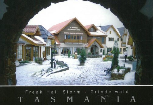 Freak Hail Storm Grindelwald Tasmania