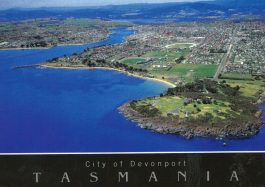 Aerial View City of Devonport Tasmania Postcard