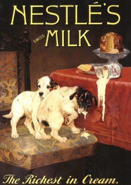 Nestle Swiss Milk – The Richest in Cream Advert Postcard