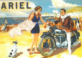 Ariel Motorcycles Advert Postcard