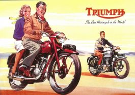 Triumph – The best Motorcycle in the World Advert Postcard