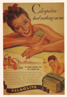 Palmolive – Cleopatra had nothing on me Advert Postcard