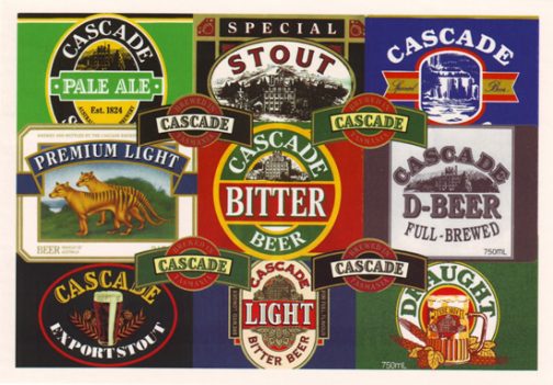 Cascade Labels Collage