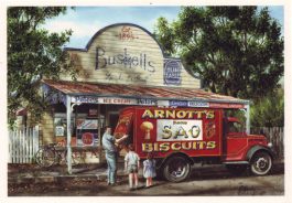 Any Broken Biscuits? Painting by Gordon Handley Postcard