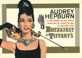 Audrey Hepburn – Breakfast at Tiffany’s Advert Postcard