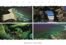 4 Scenes Bruny Island Tasmania Postcard