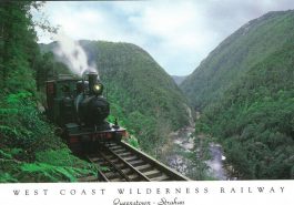 West Coast Wilderness Railway Queenstown Strahan Tasmania Postcard