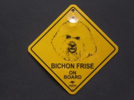 Bichon Frise on Board Swinger Sign