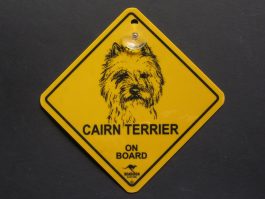 Cairn Terrier on Board Swinger Sign