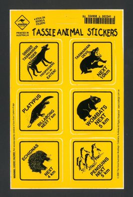 Tassie Animal Kids Stickers – Sheet of 6